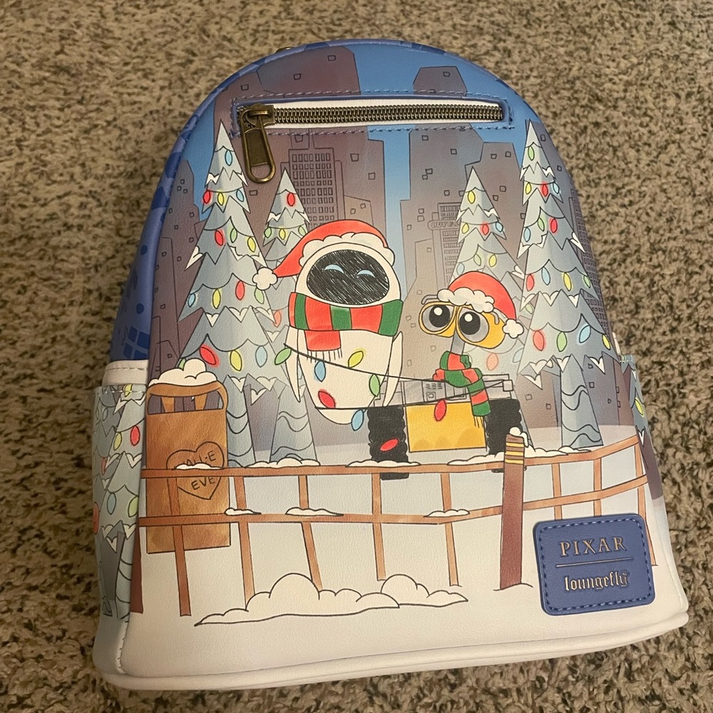 Loungefly Disney Pixar Wall-E & EVE Holiday Mini Backpack